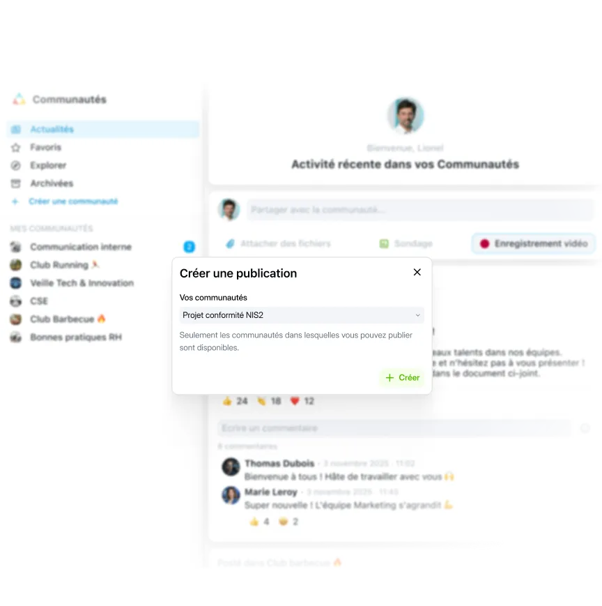 Partage d'un enregistrement