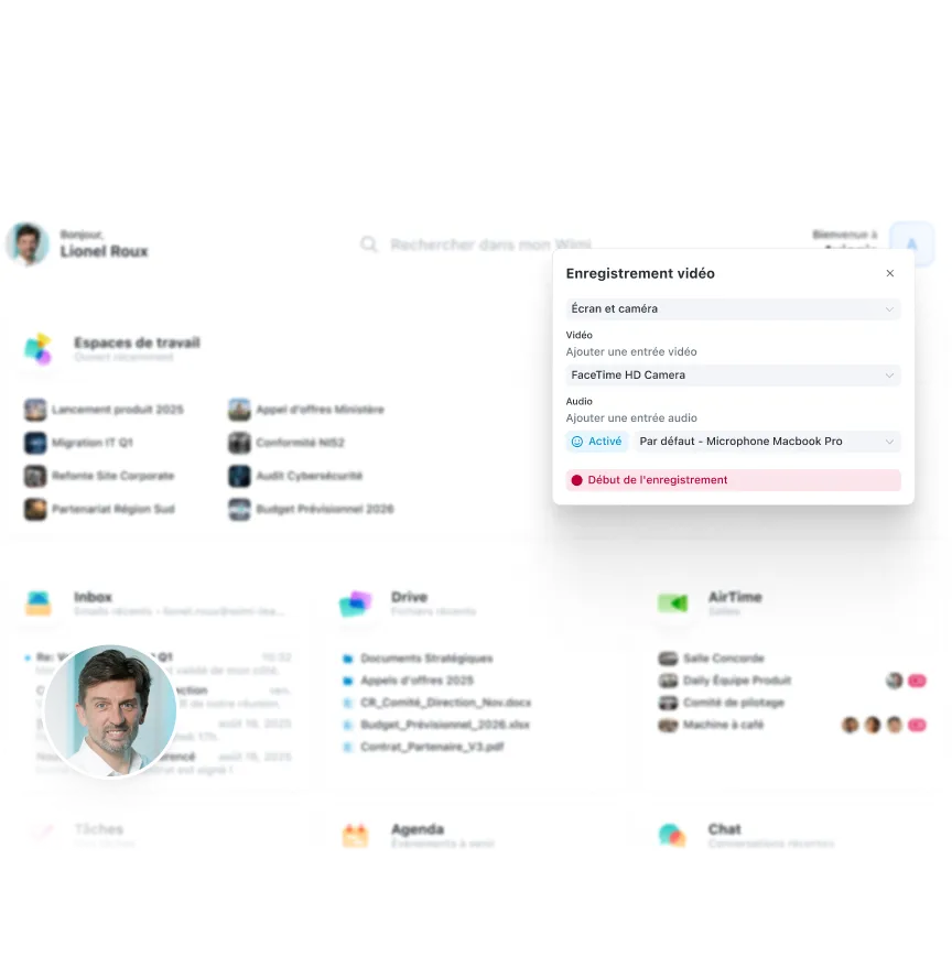 Lancement en 1 clic enregistrement