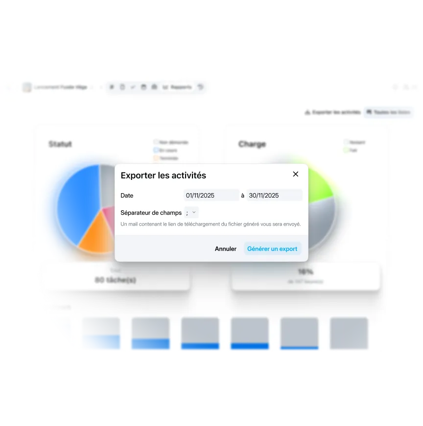 Exporter les statistiques