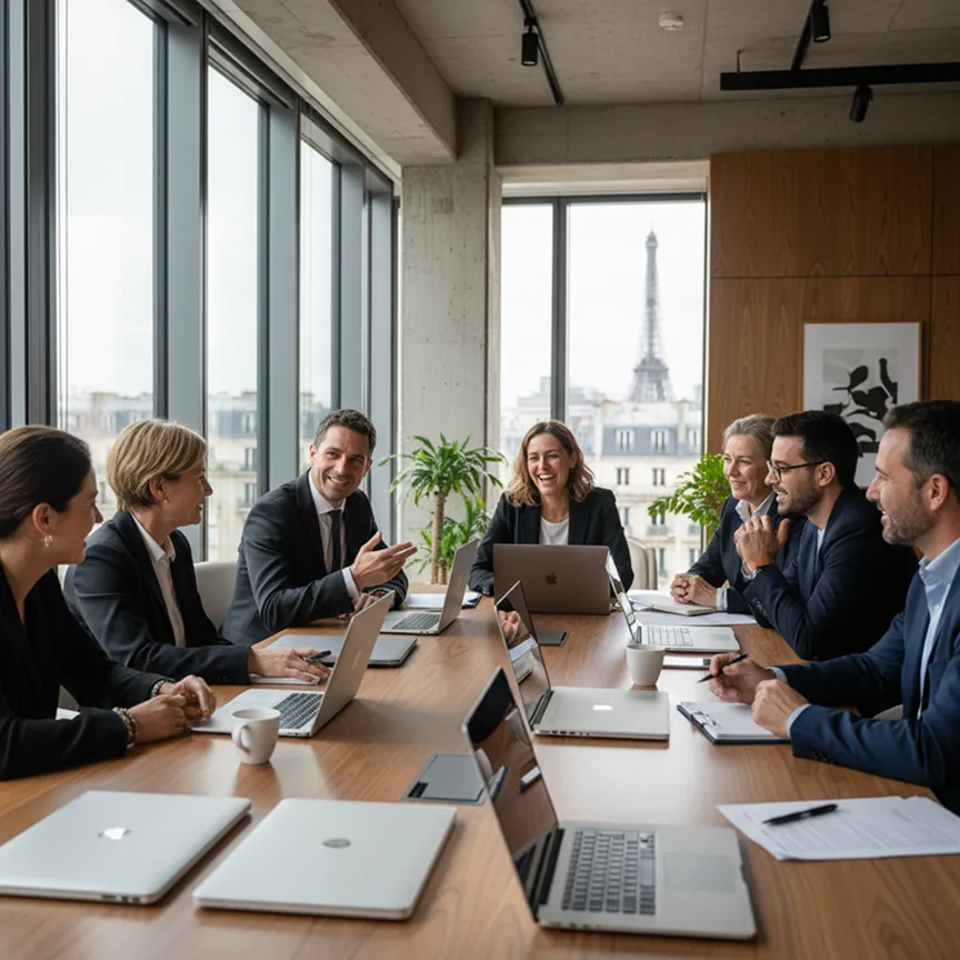 Réunion de travail professionnelle