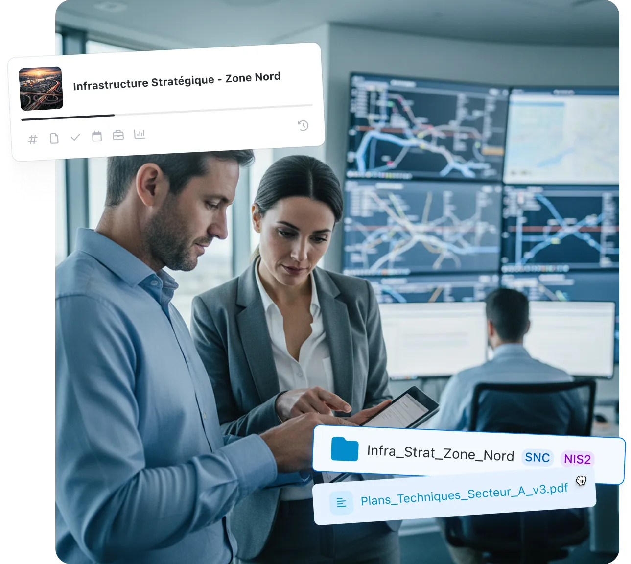 Partage d'information sur une infrastructure en cours