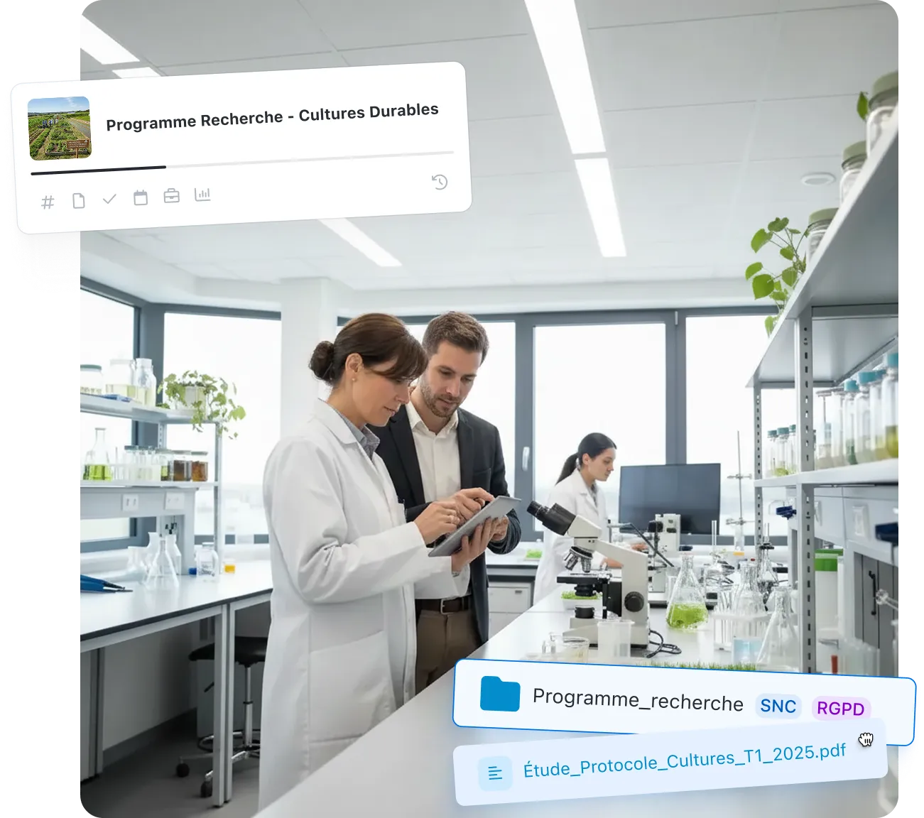 Laboratoire d'une entreprise agroalimentaire